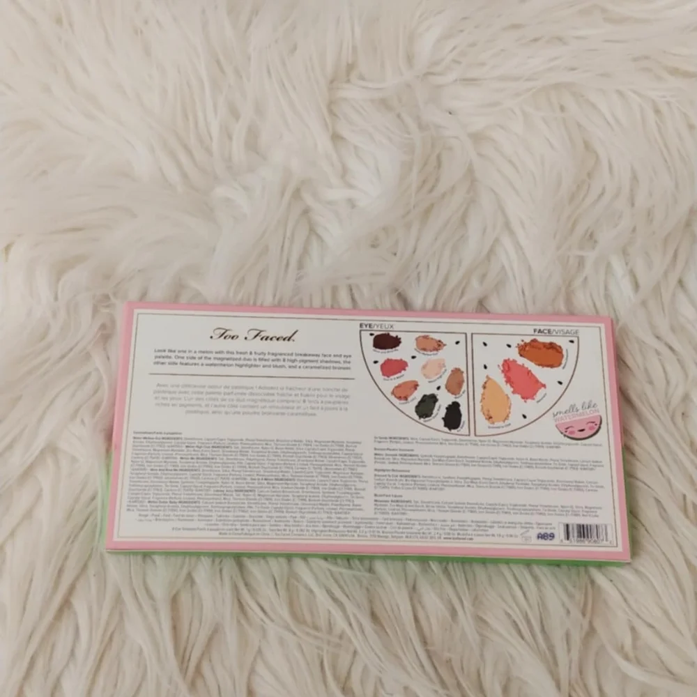 🍉FIRM! NWT TOO FACED WATERMELON SLICE EYESHADOW PALETTE